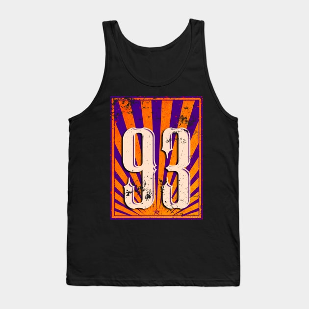 93 Retro Logo Style Tank Top by Kolovos Comic